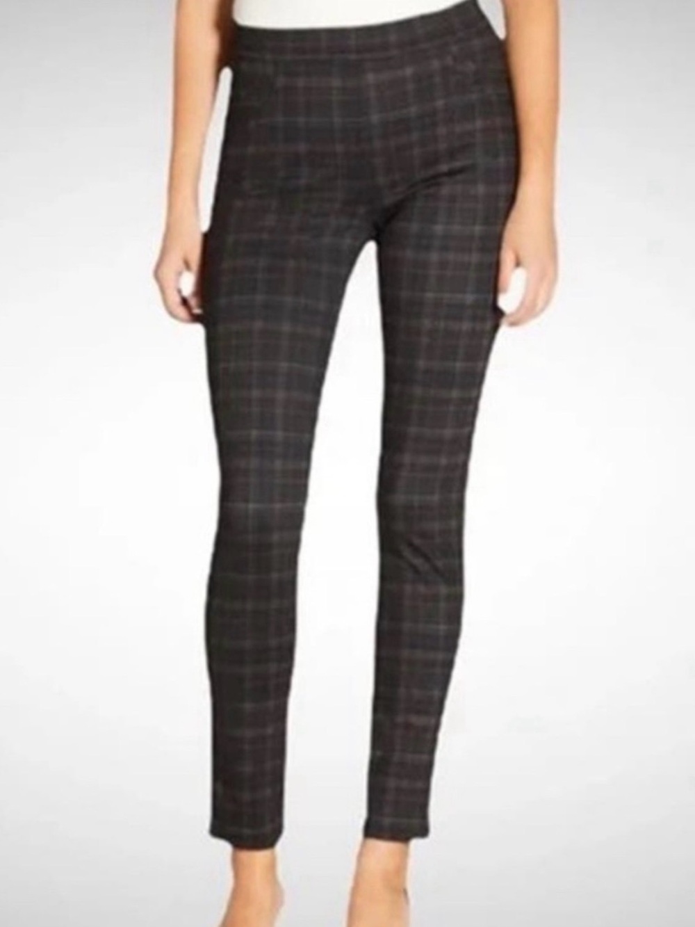 Sanctuary x Anthropologie Black and brown Plaid Pintuck leggings. Size small